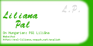 liliana pal business card